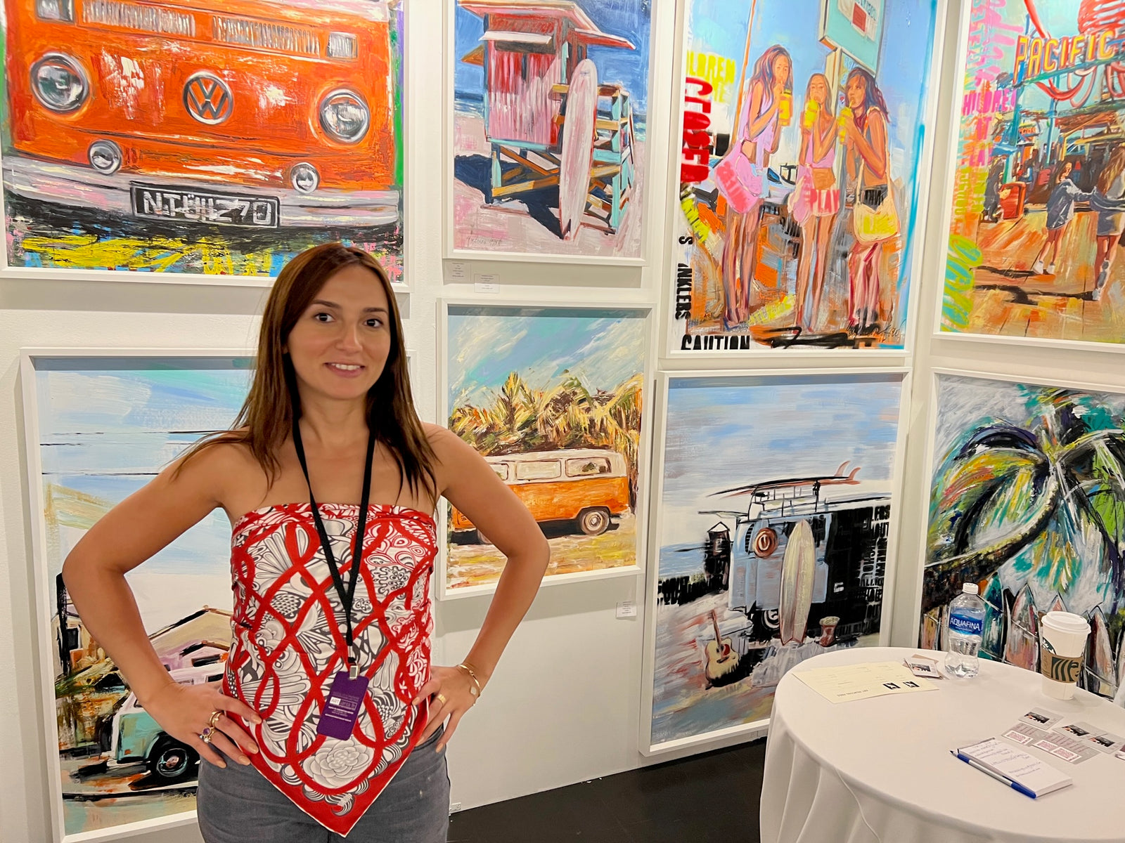 Yasemen Asad at San Diego art show 2022.